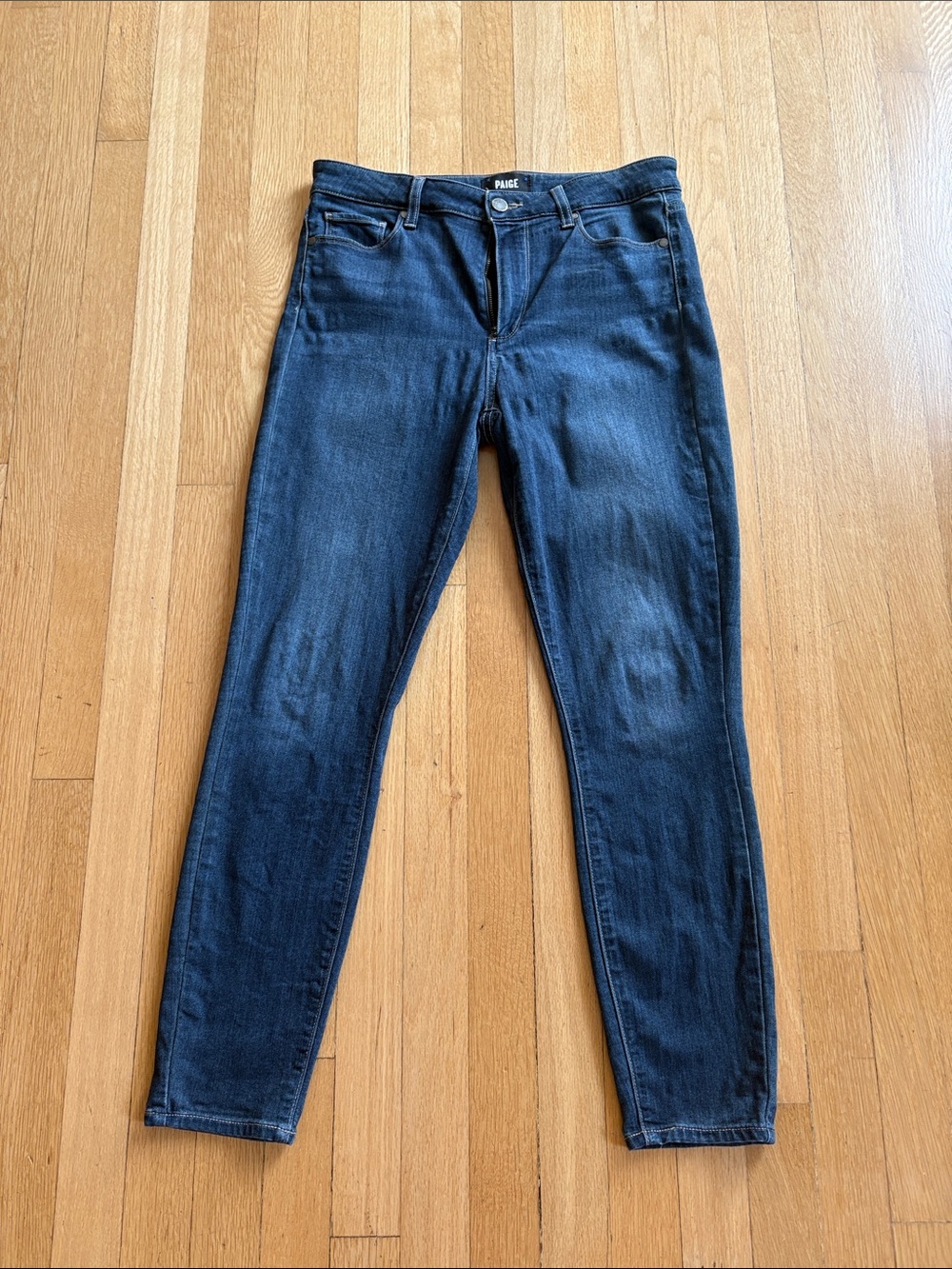 PAIGE Charing Blue Skinny Jeans, Size 30
